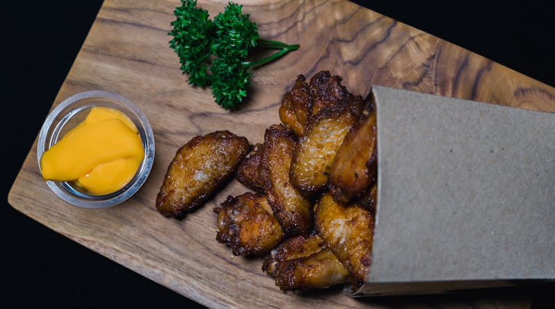 Wing combo meal with fries and drink