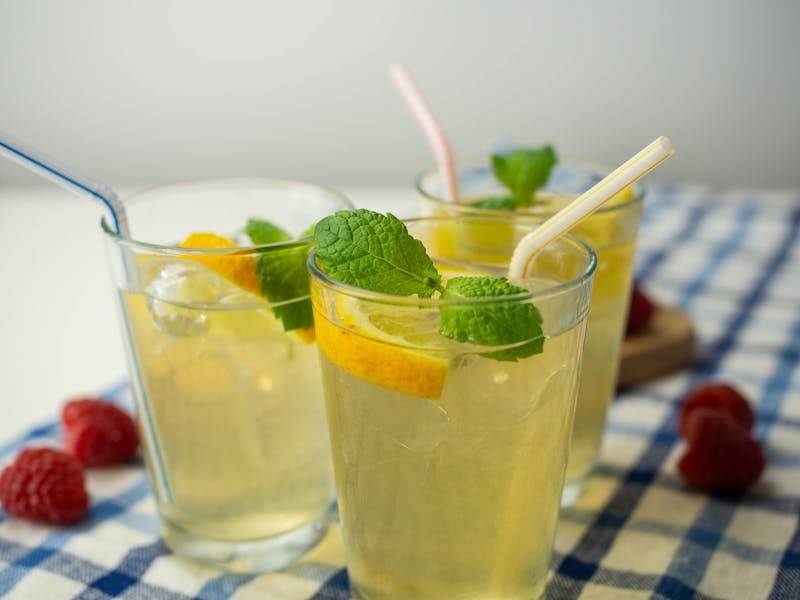 Fresh-squeezed lemonade and iced tea drinks