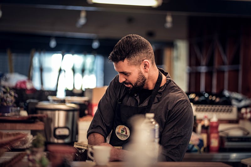 Jordan Rivers, Head Chef at East coast wings