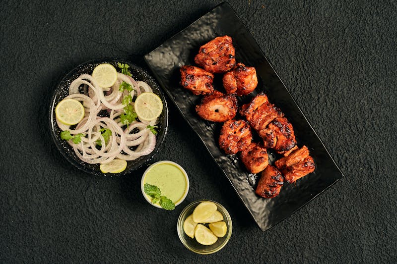 Boneless chicken wings crispy and saucy